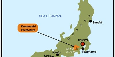Harita üzerinde Yokohama 