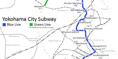 Yokohama metro haritası